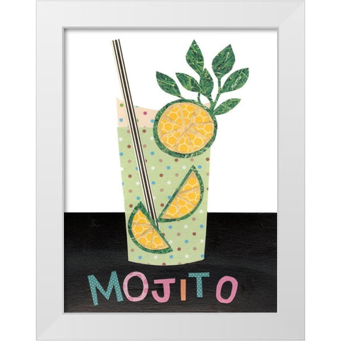 Mix Me a Drink I White Modern Wood Framed Art Print by Moore, Regina