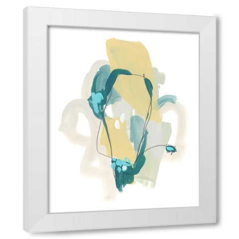 Basilisk I White Modern Wood Framed Art Print by Vess, June Erica