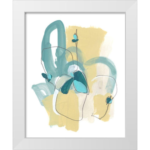 Basilisk III White Modern Wood Framed Art Print by Vess, June Erica