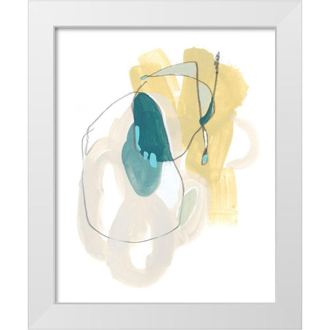 Basilisk VI White Modern Wood Framed Art Print by Vess, June Erica