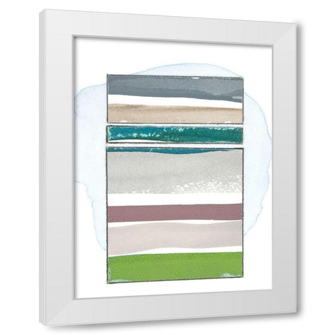 Pacific Horizon II White Modern Wood Framed Art Print by Delamater, Rob
