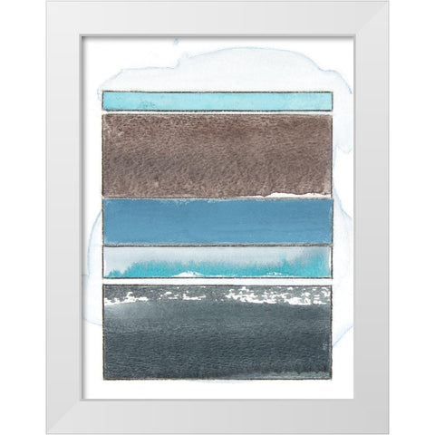 Pacific Horizon VIII White Modern Wood Framed Art Print by Delamater, Rob