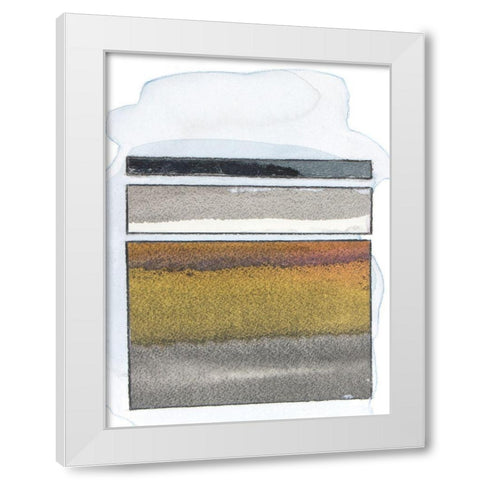Pacific Horizon IX White Modern Wood Framed Art Print by Delamater, Rob