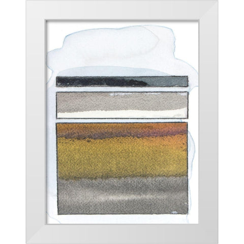 Pacific Horizon IX White Modern Wood Framed Art Print by Delamater, Rob