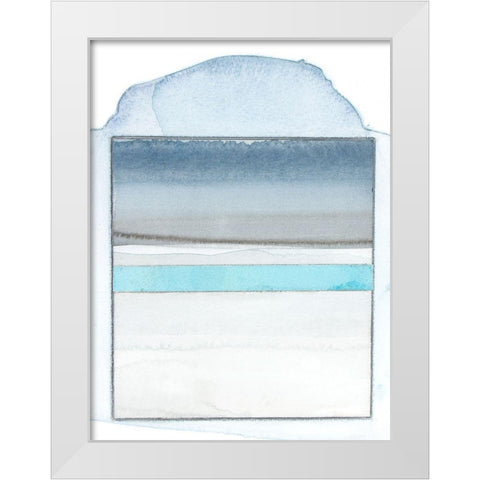 Pacific Horizon X White Modern Wood Framed Art Print by Delamater, Rob
