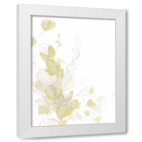 Viridis I White Modern Wood Framed Art Print by Vess, June Erica