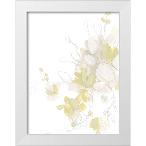 Viridis II White Modern Wood Framed Art Print by Vess, June Erica