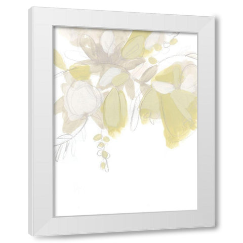 Viridis III White Modern Wood Framed Art Print by Vess, June Erica