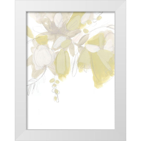 Viridis III White Modern Wood Framed Art Print by Vess, June Erica