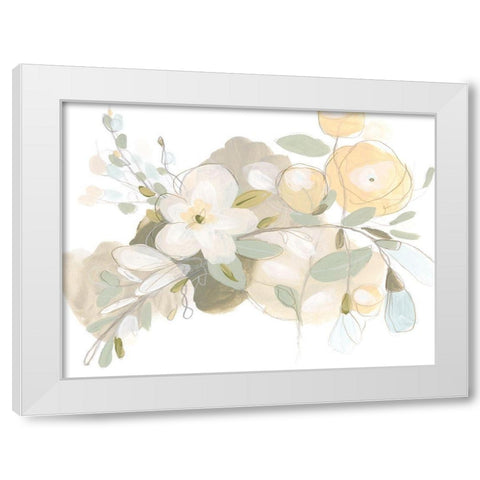 Planifolia II White Modern Wood Framed Art Print by Vess, June Erica