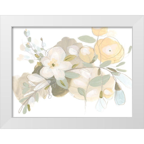 Planifolia II White Modern Wood Framed Art Print by Vess, June Erica