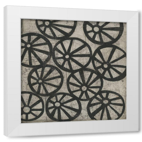 Stone IV White Modern Wood Framed Art Print by Zarris, Chariklia