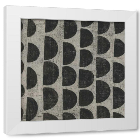 Stone V White Modern Wood Framed Art Print by Zarris, Chariklia