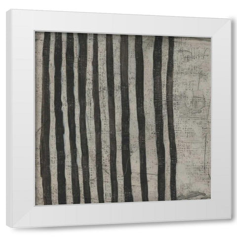 Stone VII White Modern Wood Framed Art Print by Zarris, Chariklia