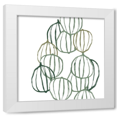 Seed Vessels II White Modern Wood Framed Art Print by Vess, June Erica