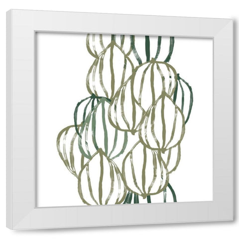 Seed Vessels III White Modern Wood Framed Art Print by Vess, June Erica