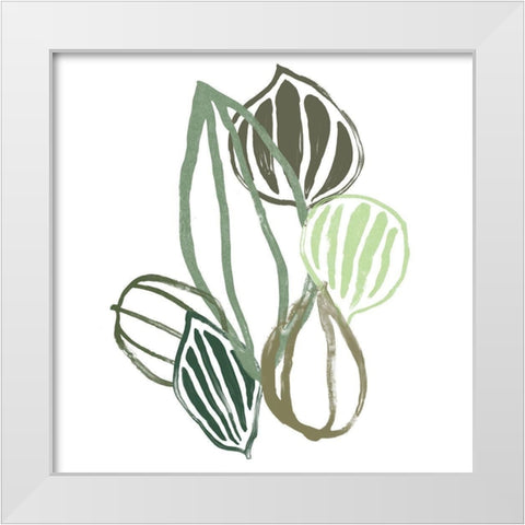 Botanical Interim II White Modern Wood Framed Art Print by Vess, June Erica