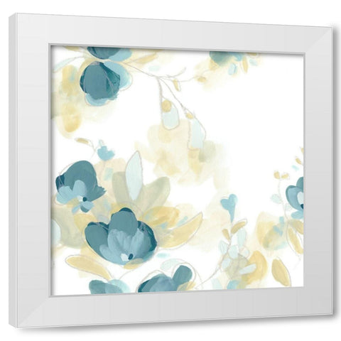 Coerulus I White Modern Wood Framed Art Print by Vess, June Erica