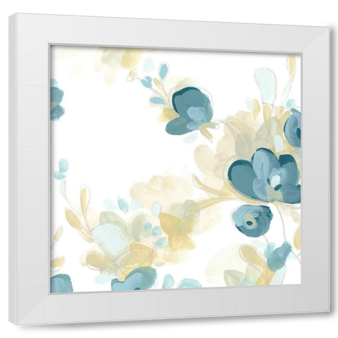 Coerulus IV White Modern Wood Framed Art Print by Vess, June Erica