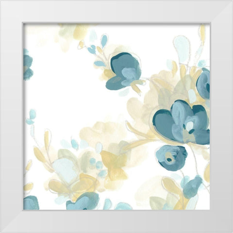 Coerulus IV White Modern Wood Framed Art Print by Vess, June Erica