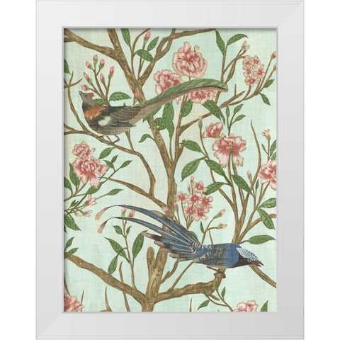 Delicate Chinoiserie II White Modern Wood Framed Art Print by Wang, Melissa