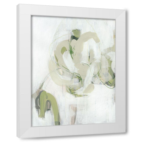 Verge I White Modern Wood Framed Art Print by Vess, June Erica