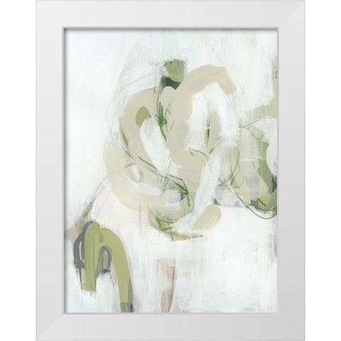 Verge I White Modern Wood Framed Art Print by Vess, June Erica