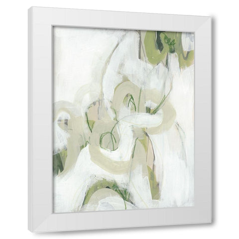 Verge II White Modern Wood Framed Art Print by Vess, June Erica