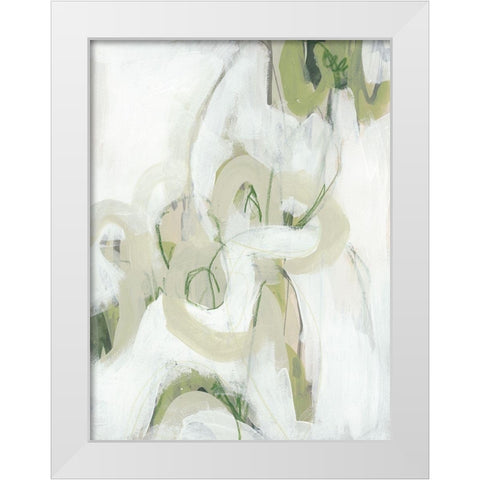 Verge II White Modern Wood Framed Art Print by Vess, June Erica