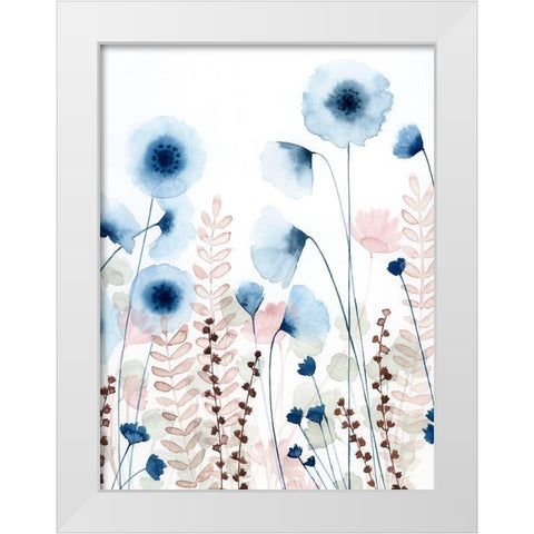 Sweet Flower Field I White Modern Wood Framed Art Print by Popp, Grace