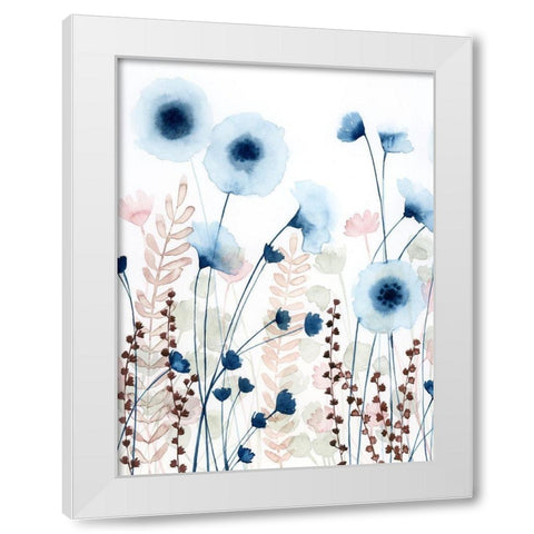 Sweet Flower Field II White Modern Wood Framed Art Print by Popp, Grace