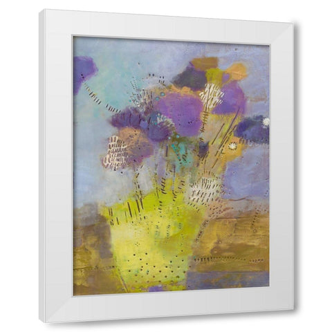 Blumen I White Modern Wood Framed Art Print by Jachimiec, Sue
