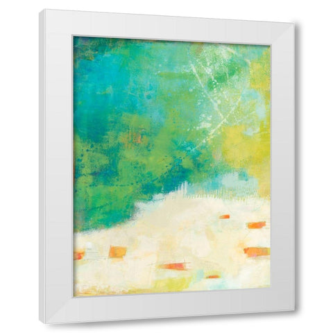 Morgan White Modern Wood Framed Art Print by Jachimiec, Sue