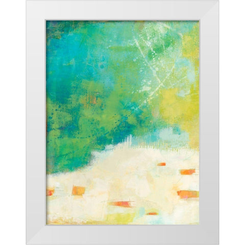 Morgan White Modern Wood Framed Art Print by Jachimiec, Sue