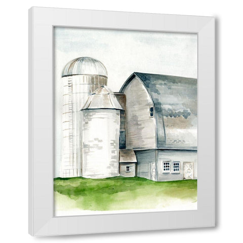 Watercolor Barn II White Modern Wood Framed Art Print by Parker, Jennifer Paxton
