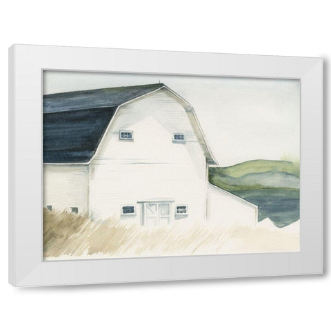 Watercolor Barn IV White Modern Wood Framed Art Print by Parker, Jennifer Paxton