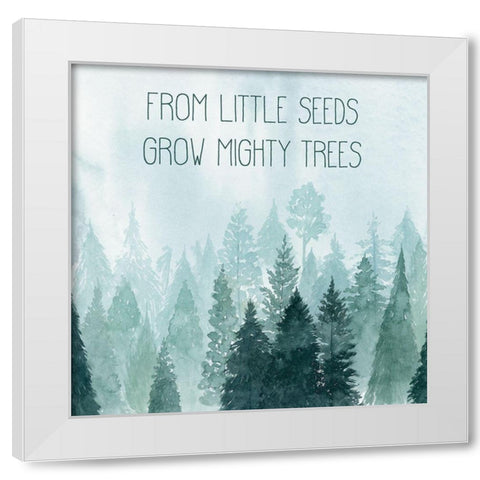 Little Grower I White Modern Wood Framed Art Print by Popp, Grace