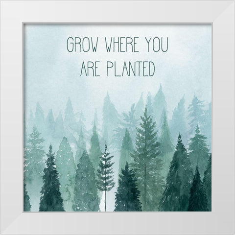Little Grower II White Modern Wood Framed Art Print by Popp, Grace