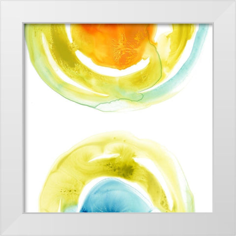Prisma Circuit I White Modern Wood Framed Art Print by Vess, June Erica