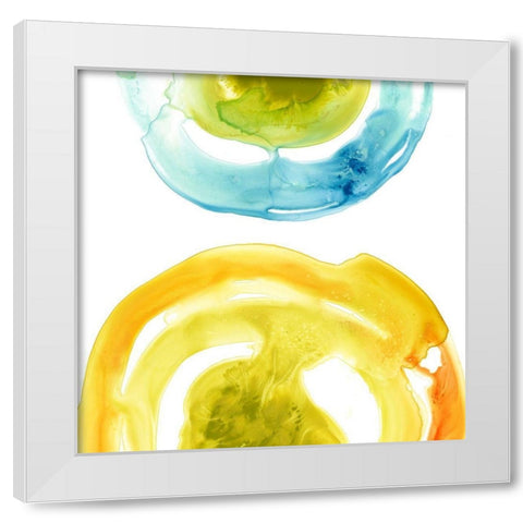 Prisma Circuit II White Modern Wood Framed Art Print by Vess, June Erica