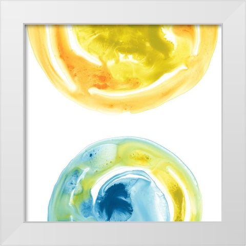 Prisma Circuit IV White Modern Wood Framed Art Print by Vess, June Erica