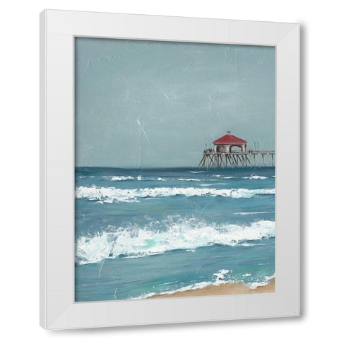 Fishing Pier Diptych I White Modern Wood Framed Art Print by Reynolds, Jade