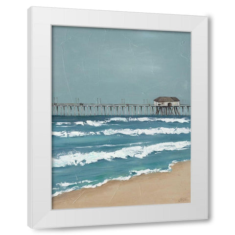 Fishing Pier Diptych II White Modern Wood Framed Art Print by Reynolds, Jade
