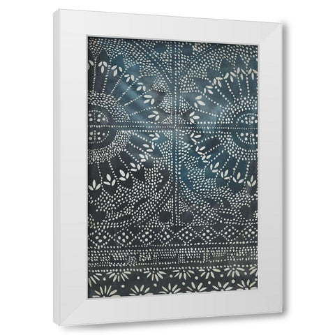 Indigo Journey I White Modern Wood Framed Art Print by Zarris, Chariklia