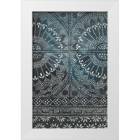 Indigo Journey I White Modern Wood Framed Art Print by Zarris, Chariklia