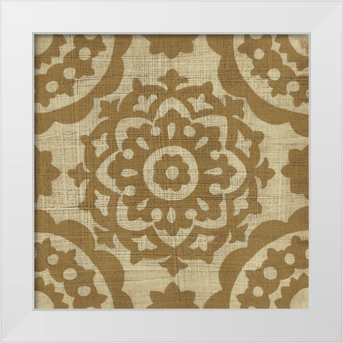 Neutral Masala I White Modern Wood Framed Art Print by Zarris, Chariklia