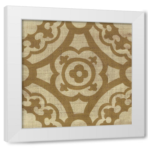 Neutral Masala III White Modern Wood Framed Art Print by Zarris, Chariklia