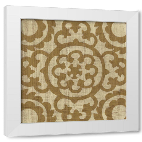 Neutral Masala IV White Modern Wood Framed Art Print by Zarris, Chariklia