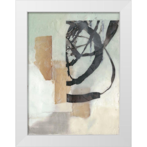 Spiral Slice I White Modern Wood Framed Art Print by Goldberger, Jennifer