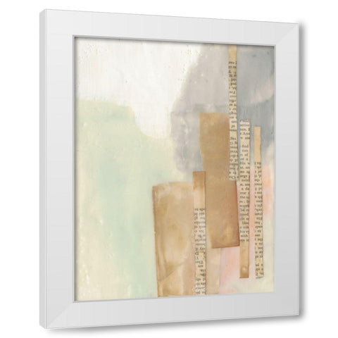 In Line I White Modern Wood Framed Art Print by Goldberger, Jennifer